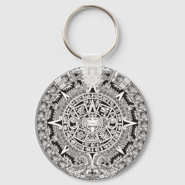 Llavero Cadena de claves del calendario maya (Anverso)