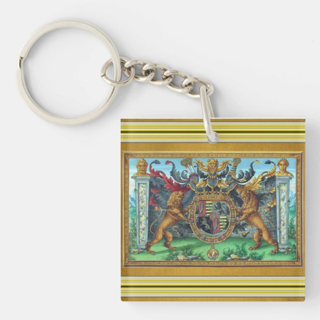 Llavero Cadena de claves del escudo de armas (Frente)