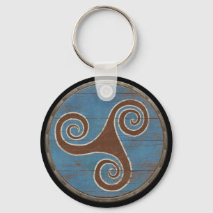 Llavero Cadena de claves del Escudo de Viking - Triskele