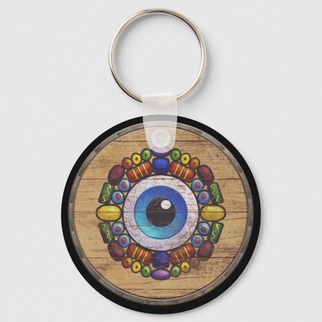 Llavero Cadena de claves del Escudo de Viking - Völva (Anverso)