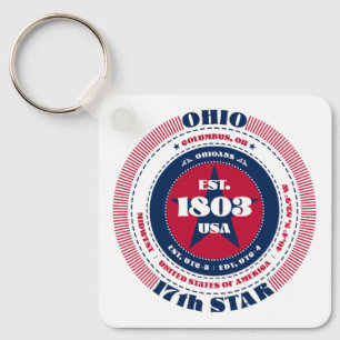 Llavero Cadena de claves del estado de Ohio