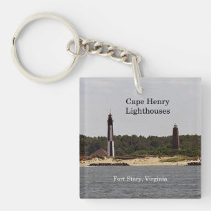 Llavero Cadena de claves del faro de Cape Henry