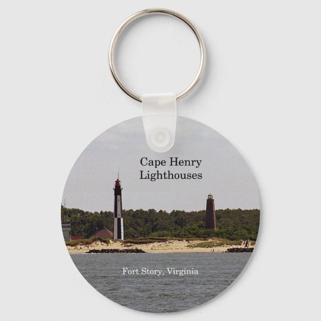 Llavero Cadena de claves del faro de Cape Henry (Anverso)