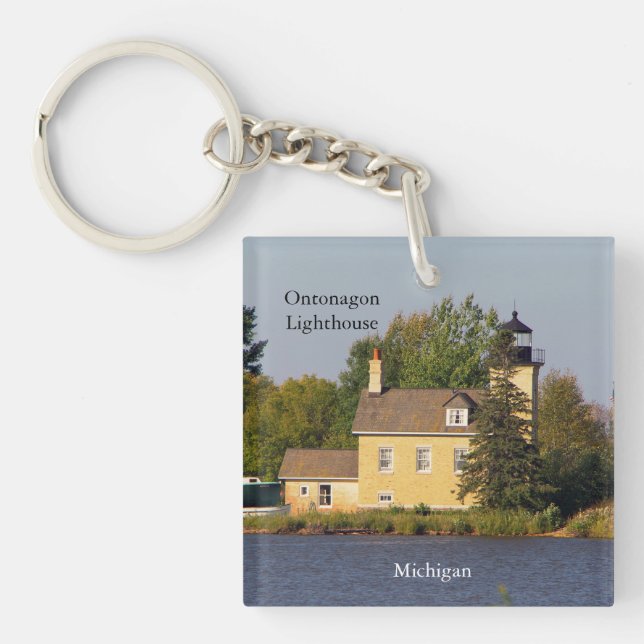 Llavero Cadena de claves del faro Ontonagon (Frente)