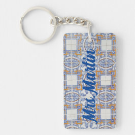 Llavero Cadena de claves del maestro #1 de mosaico portugu