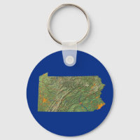 Cadena de claves del mapa de Pensilvania