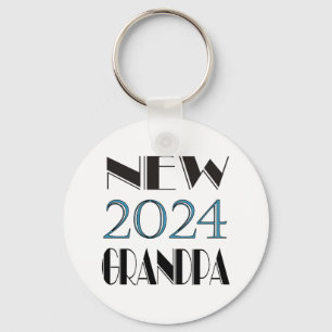 Llavero Cadena de claves del nuevo abuelo 2024