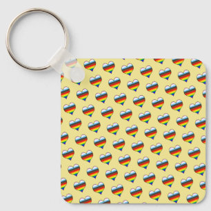 Llavero Cadena de claves del patrón del corazón del arco i