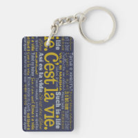 Cadena de claves del personalizado C'est La Vie