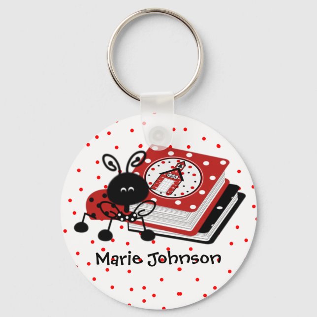 Llavero Cadena de claves del profesor personalizado (Anverso)