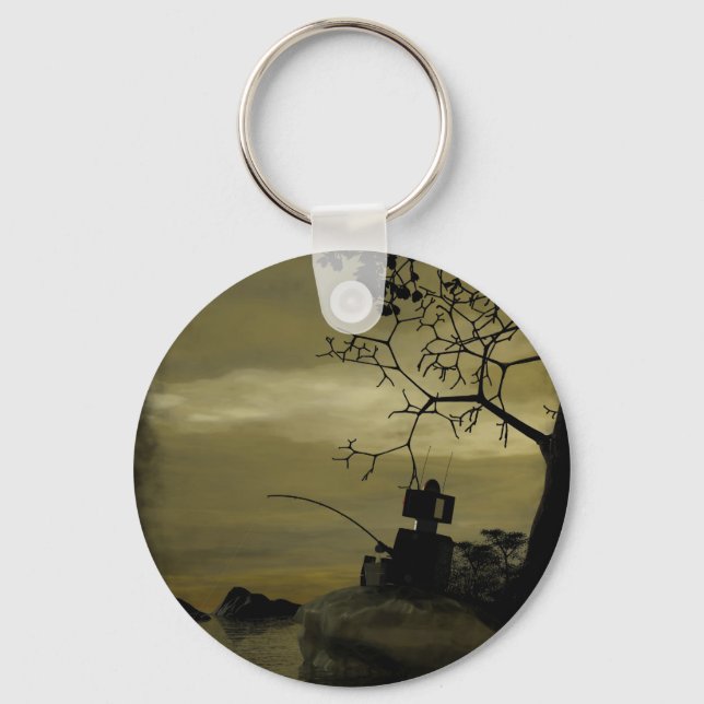 Llavero Cadena de claves del robot de pesca (Anverso)