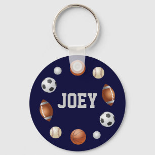 Llavero Cadena de claves deportivas Joey World - Azul
