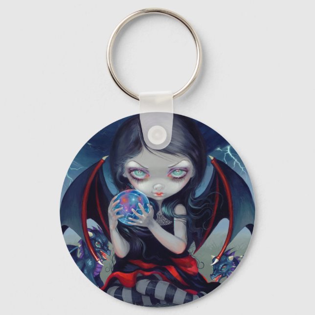 Llavero Cadena de claves "Dragonismo oscuro" (Anverso)