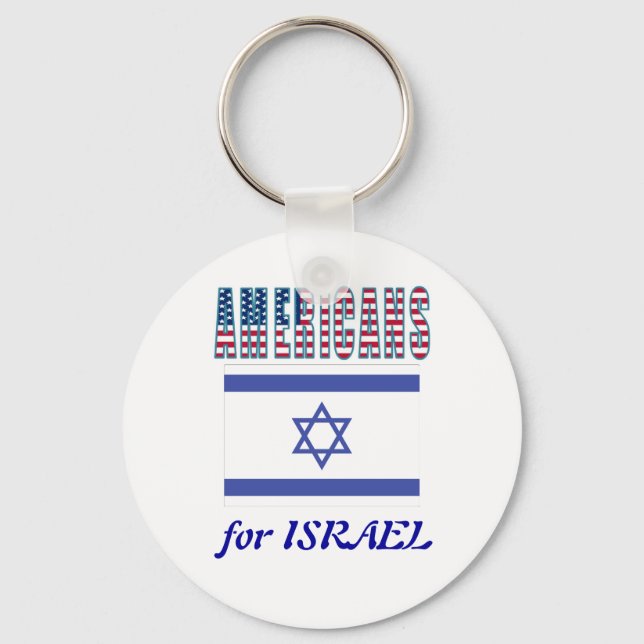 Llavero Cadena de claves Estadounidenses por Israel (Anverso)
