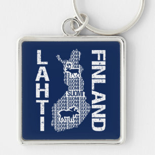 Llavero cadena de claves FINLAND MAP - Lahti