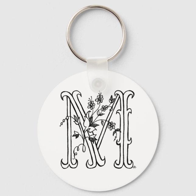 Llavero Cadena de claves Floral M (Anverso)