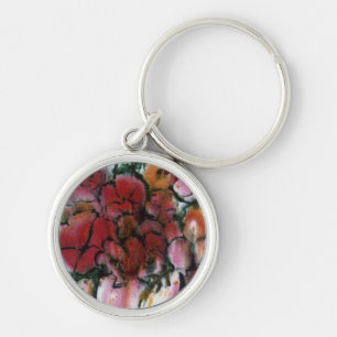 Llavero Cadena de claves florales "Rosa Vase"