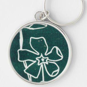 Llavero Cadena de claves florales "Vinca verde"