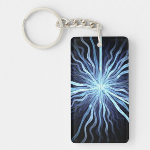 Llavero Cadena de claves fractal Star Ribbon