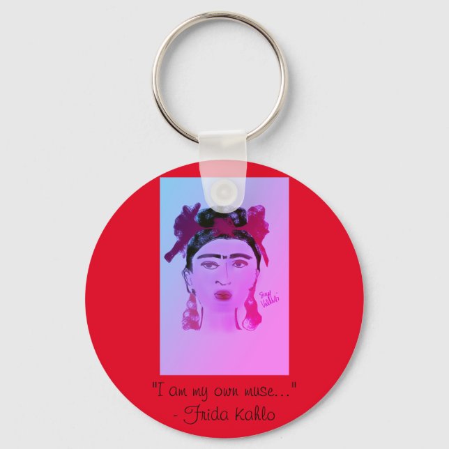 Llavero Cadena de claves Frida Kahlo (Anverso)