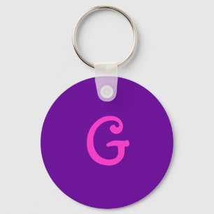 Llavero Cadena de claves "G" inicial