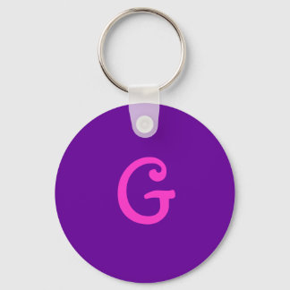 Llavero Cadena de claves "G" inicial