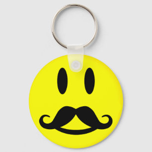 Llavero Cadena de claves Happy Mustache