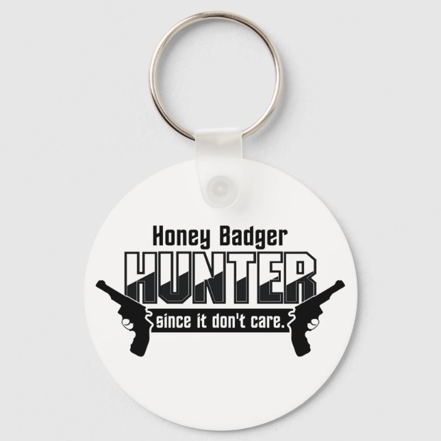 Llavero Cadena de claves Honey Badger Hunter (Anverso)
