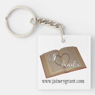 Llavero Cadena de claves "I Heart Books"