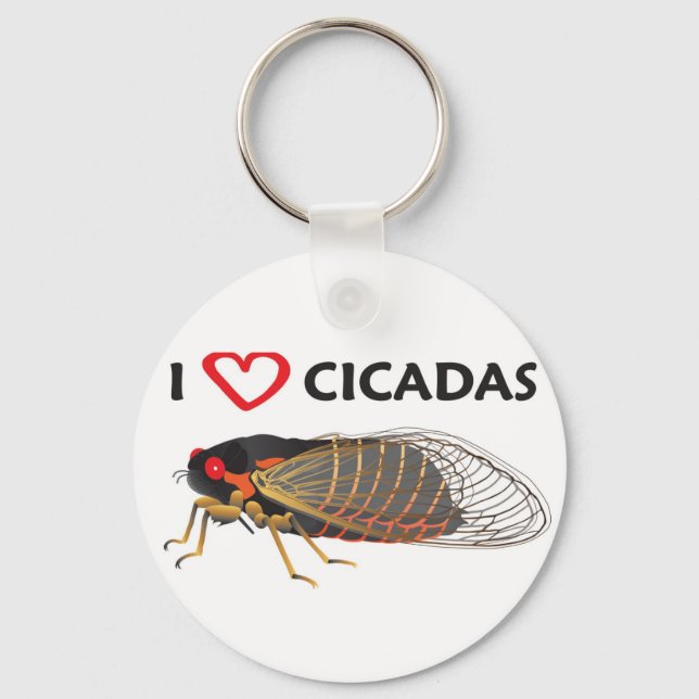Llavero Cadena de claves "I love Cicada" (Anverso)