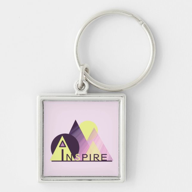 Llavero Cadena de claves "INSPIRE" motivacional (Frente)