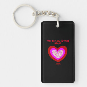 Llavero Cadena de claves Joyful Heart Rectangle