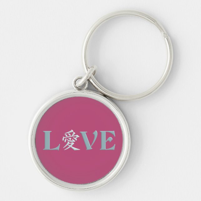 Llavero Cadena de claves Kanji Love (Frente)