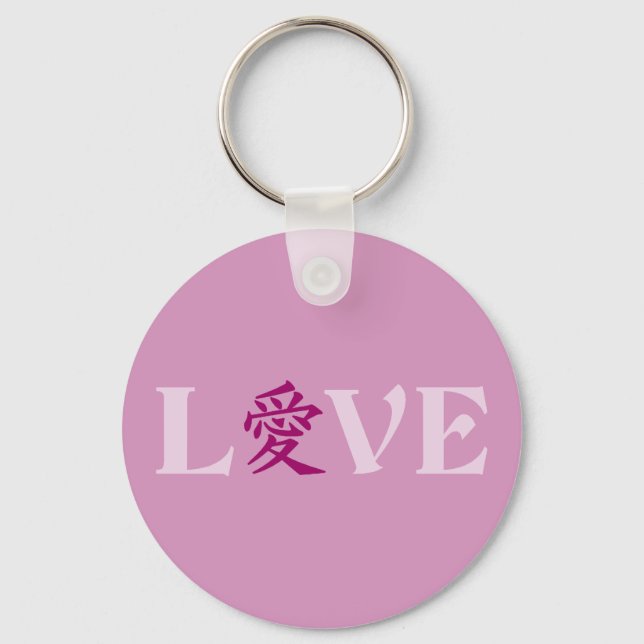 Llavero Cadena de claves Kanji Love (Anverso)