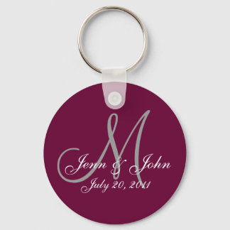 Llavero Cadena de claves Keepsake del Boda personalizado