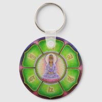 Cadena de claves Kuan Yin "Om Mani Padme Hum"