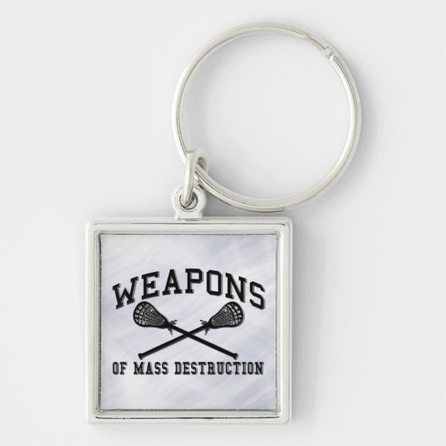 Llavero Cadena de claves Lacrosse Weapons of Mass Destruct (Frente)