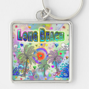 Llavero Cadena de claves Long Beach Deep Dream