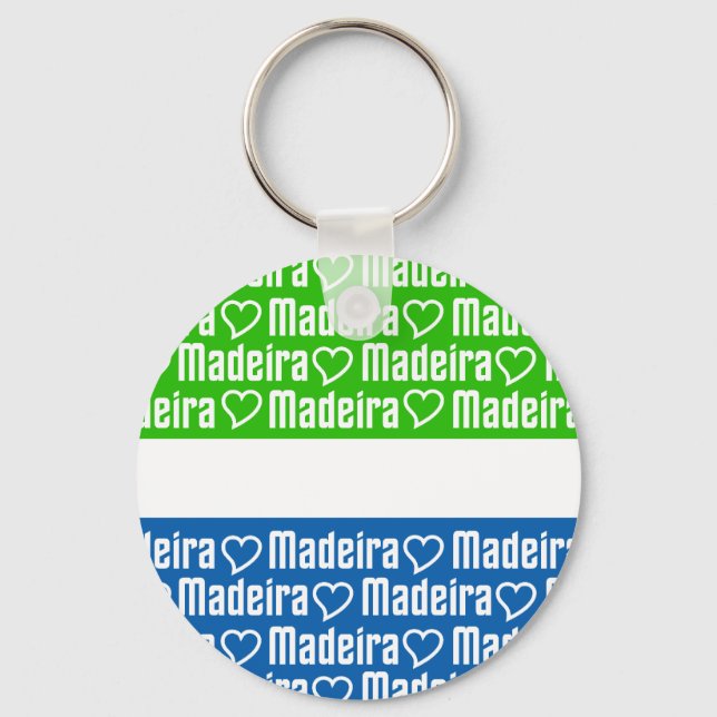 Llavero Cadena de claves Madeira, personalizar (Anverso)