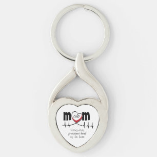 Llavero Cadena de claves Metalizado CHD de Heart Mom