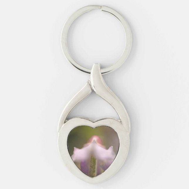 Llavero Cadena de claves Metalizado del corazón torcido (Anverso)