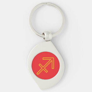 Llavero Cadena de claves Metalizado Sagittarius Zodiac