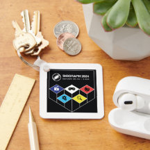 Cadena de claves Metalizado SIGGRAPH