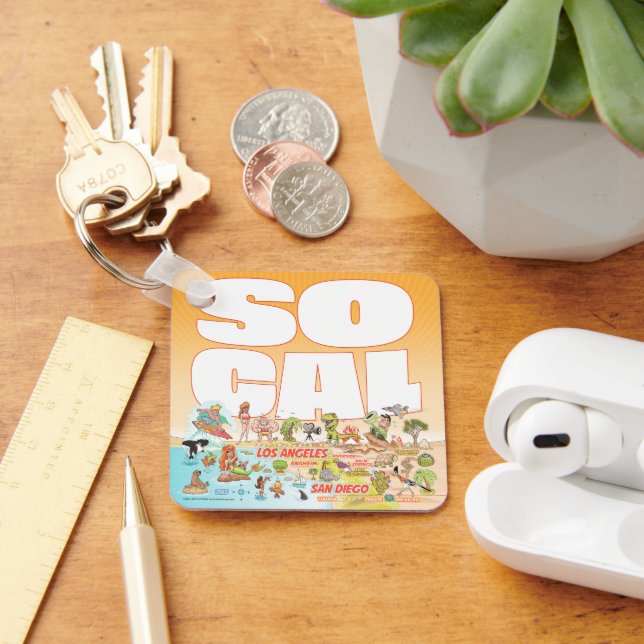 Llavero Cadena de claves Metalizado SoCal (Escritorio )