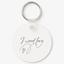 Cadena de claves minimalista "Necesito Amor" - Cit