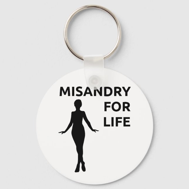 Llavero Cadena de claves "Misandry for Life" (Anverso)