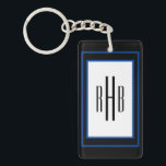 Llavero Cadena de claves monograma de caballeros personali<br><div class="desc">Añadir texto. Cadena de claves monograma de caballeros personalizados</div>