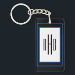 Llavero Cadena de claves monograma de caballeros personali<br><div class="desc">Añadir texto. Cadena de claves monograma de caballeros personalizados</div>