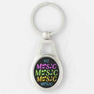Llavero cadena de claves MUSIC personalizado