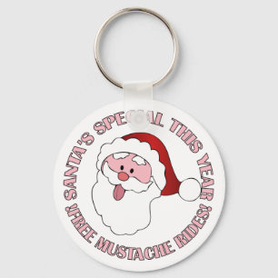 Llavero Cadena de claves Mustache Rides de Santa